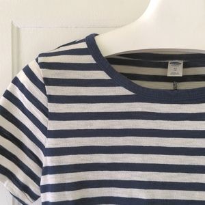Old Navy t-shirt dress with navy stripes
